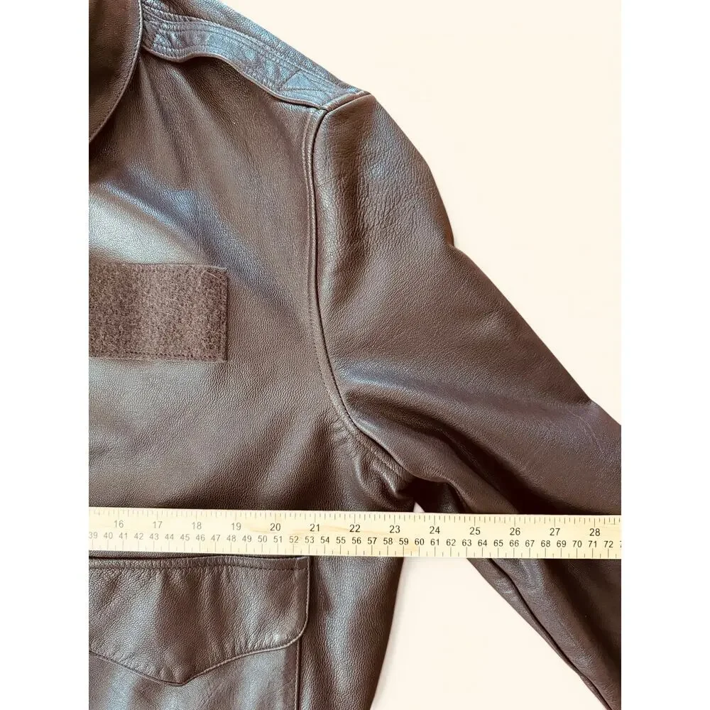 USAF Type A-2 Flight Jacket Goatskin Leather Mens 48L